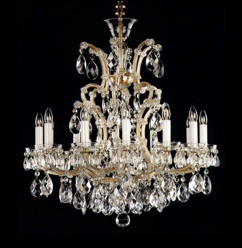 Royal Theresian crystal chandelier wit 13 lights