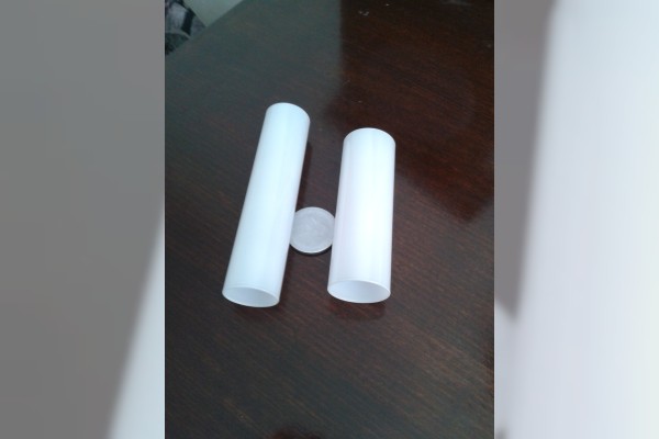 Milky glass covering tubes dia 28 or 32 mm