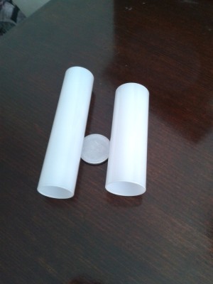 Milky glass covering tubes dia 28 or 32 mm