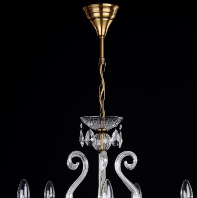 The most common chandelier hanging - adjustable chain