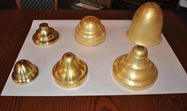 Unprocessed brass ceiling roses